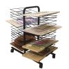Art Drying Rack Mobile Metal Art Storage Rack Drying Racks,Art Studios Double Sided Wire Drying Shelf Metal Artwork Storage Display Rack Art Drying Rack with Wheels for Classrooms, Schools and Art Clu view 4