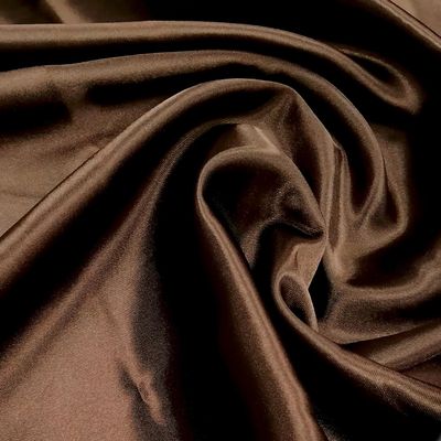 Charmeuse Satin Fabric By The Yard Shiny Fashion Crafts & Decoration 59" Wide Coffee 10yards