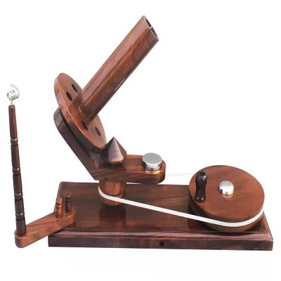Wooden Yarn Winder & Umbrella Swift Combo - Handcrafted Yarn Ball Winders & Table Top Swift Winder Large Capacity - for Crocheting & Knitting - Heavy Duty Hand Operated(Ball Winder Only)