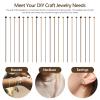LALAFINA 200 Pcs Ball Head Pins: Jewelry Making Straight Pins, Earring Headpins, Jewelry Findings view 3