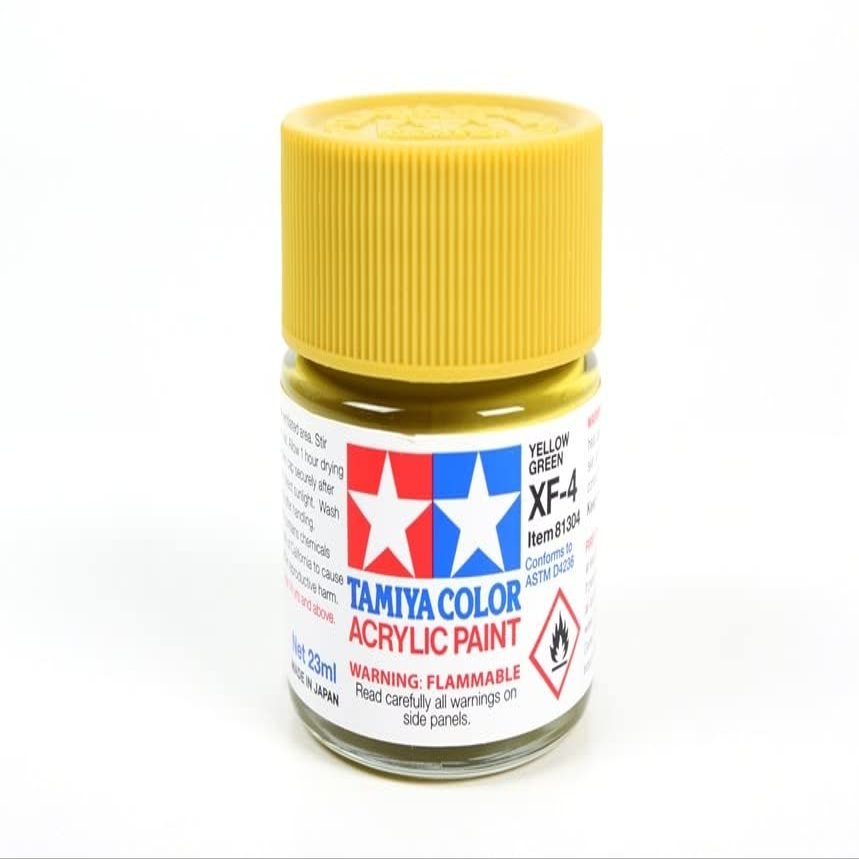 TAMIYA Acrylic XF-4 Flat Yellow Green 23ml TAM81304