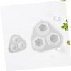 TEHAUX 2pcs Diamond Three Pyramid Shape Silicone Mold for Jewelry Making Small Large for Resin Casting Easy to Flexible for Pendants Earrings Bracelets view 4