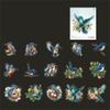 ZXMNBH PET Stickers for Scrapbooking Kit Cute Robin Aesthetic Paper Diary Planner Junk Journaling Decorative Supplies 30 Pcs/Pack view 1