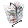 REMYS Art Drying Rack Mobile Metal Art Storage Rack Sturdy Metal Art Rack That Works As a Wall Mount or Tabletop Stand, Perfect for Classrooms,Portable Artwork Drying Rack view 1