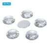 PATIKIL 30mm Flat Back Round Acrylic Rhinestones, 50 Pack Plastic Circle Gems for Jewelry Making Costume Embellishments Crafts, White view 3