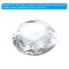 PATIKIL 30mm Flat Back Round Acrylic Rhinestones, 50 Pack Plastic Circle Gems for Jewelry Making Costume Embellishments Crafts, White view 4