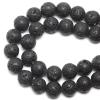 DIQIO Natural Lava Stone Round Gemstone Loose Beads (8mm, 45-47pcs) view 1