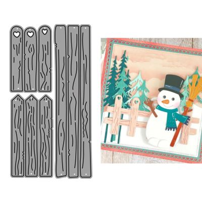 DzIxY Long Fence Metal Cutting Dies for Card Making Kit Embossing Paper Die Cuts Scrapbook Machine Stencils Storage Pockets Supplies