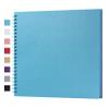potricher 12 x 12 Inch DIY Scrapbook Album 40 Pages Hardcover Kraft Paper Scrap Book Photo Albums Memory Book for Wedding and Anniversary Family (Blue, 12 Inch) view 1