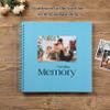 potricher 12 x 12 Inch DIY Scrapbook Album 40 Pages Hardcover Kraft Paper Scrap Book Photo Albums Memory Book for Wedding and Anniversary Family (Blue, 12 Inch) view 2