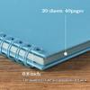 potricher 12 x 12 Inch DIY Scrapbook Album 40 Pages Hardcover Kraft Paper Scrap Book Photo Albums Memory Book for Wedding and Anniversary Family (Blue, 12 Inch) view 4