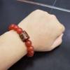 ALBASHAN Tibetan Eye Agate Arabic Jewelry Red Agate Bracelet Crystal Energy Stone Healing Ability Used in Jewelry Making (6inch) view 4