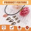 Tanstic 170Pcs Bronze Lobster Claw Clasps with Open Jump Rings Kit, 10mm, 12mm, 14mm, 16mm, 18mm Alloy Small Jewelry Clasps Lobster Clasps and 6mm Jump Rings for DIY Jewelry Making view 4