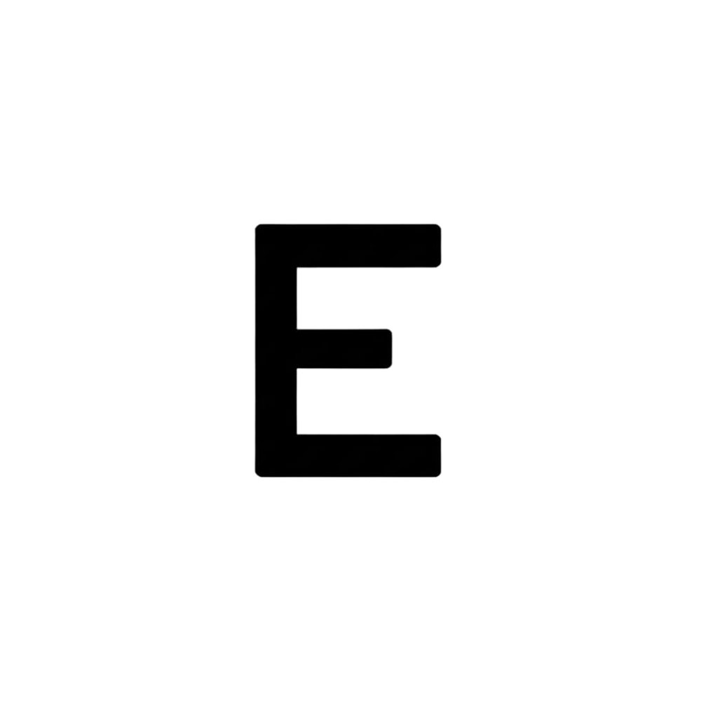 8 Foot Large E Letter Stencil 96 Inch Characters DOT Template for Contractors and Asphalt Companies to Establish Traffic Lanes 3MM Thick and Reusable One Piece Made in the USA by Marketing Holders