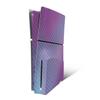 MightySkins Carbon Fiber Skin for PS5 Playstation 5 Slim Disc Edition Console Only - Purple Fog Protective, Durable Textured Carbon Fiber Finish Easy to Apply Made in The USA view 1
