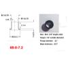1 Tools + 100pcs #8-8-7.2mm (.248 Length Under Flange x 1/4" Outside Diameter) Brass Black Kydex Holster Eyelets for 0.06" DIY Holster and Sheath Making view 4