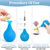 BENECREAT 160 Pcs Ceramic Precision Applicator Set, Pottery Tools Supplies, 5 Pcs Ceramic Glaze Squeeze Bottle with Adapter, Plastic Steel Needle and Funnel for Ceramic Glazing view 4