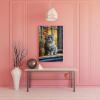 Animals 5D DIY Diamond Painting Kits for Adults,Scottish Fold Cat Round Full Drill Diamond Art Kits,Cat On Window Sill Paint with Diamonds Crafts for Home Wall Decoration Gifts 16x24inch view 3