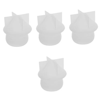 KALLORY 4pcs Silicone Mushroom Mold for Crafting Flexible Easy to Demold for Beginners Reusable Jar Mold for Home Decor Jewelry Storage for Friends Family