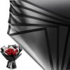 Jutieuo 20 Sheets Black Flower Wrapping Paper, Waterproof Translucent Korean Floral Paper for Flower Bouquet Wraps Gift Packaging Florist Supplies (22.8 x 22.8 inch) view 1