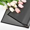 Jutieuo 20 Sheets Black Flower Wrapping Paper, Waterproof Translucent Korean Floral Paper for Flower Bouquet Wraps Gift Packaging Florist Supplies (22.8 x 22.8 inch) view 3