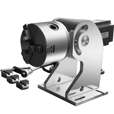 Furvveerr Rotary Axis Attachment for Fiber Laser Engravers, Laser Engraving Machine Rotary Tool with 80mm 3 Jaw Rotary Chuck for Ring Jewelry