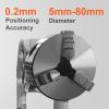 Furvveerr Rotary Axis Attachment for Fiber Laser Engravers, Laser Engraving Machine Rotary Tool with 80mm 3 Jaw Rotary Chuck for Ring Jewelry view 4