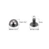 uxcell Screw Back Rivets, 12 Sets 8x5mm Round Studs Rivet Leather Studs Spike for Purse Handbag Leather Craft, Gun-Black view 2
