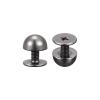 uxcell Screw Back Rivets, 12 Sets 8x5mm Round Studs Rivet Leather Studs Spike for Purse Handbag Leather Craft, Gun-Black view 4