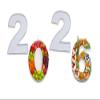 10" 2026 Cardboard Number Fillable Paper Mache Candy Tray Graduation Grade New Year Sweet Container view 2