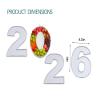 10" 2026 Cardboard Number Fillable Paper Mache Candy Tray Graduation Grade New Year Sweet Container view 3
