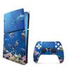 MightySkins Skin Compatible with PlayStation 5 Slim Digital Edition Bundle - Reef Life | Protective, Durable, and Unique Vinyl Decal wrap Cover | Easy to Apply | Made in The USA view 1