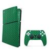 MightySkins Carbon Fiber Skin for PS5 Playstation 5 Slim Digital Edition Bundle - Alligator Protective, Durable Textured Carbon Fiber Finish Easy to Apply Made in The USA view 1