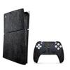 MightySkins Skin Compatible with PlayStation 5 PS5 Slim Digital Edition Bundle - Black Leather | Protective, Durable, and Unique Vinyl Decal wrap Cover | Easy to Apply | Made in The USA view 1