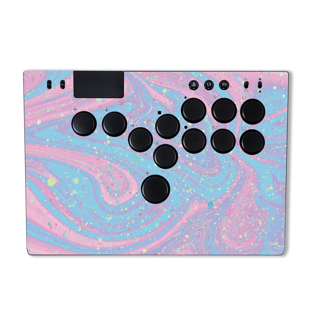 MightySkins Skin Compatible with Razer Kitsune - Cotton Candy Swirl | Protective, Durable, and Unique Vinyl Decal wrap Cover | Easy to Apply | Made in The USA