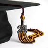 Endea Graduation Mixed Double Color Tassel with Black Bling Charm (Maroon/Gold, 2024) view 4