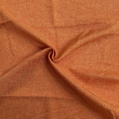 Fashion Fabrics LLC Two Tone Vintage Linen Faux Burlap Fabric - Sold by The Yard (Orange)
