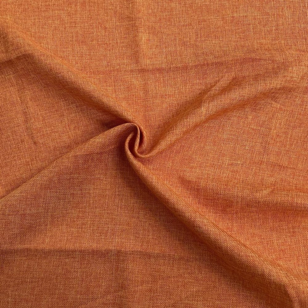 Fashion Fabrics LLC Two Tone Vintage Linen Faux Burlap Fabric - Sold by The Yard (Orange)