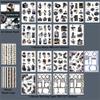 Dwpetzo Scrapbook Stickers for Journaling Adults, Pre-Cut Transparent Stickers, Scrapbooking Materials, Waterproof Sticker Book for Junk Journals, Scrapbook Supplies view 4