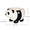Mokylor Panda Shape Yarn Bowl, Knitting Wool Storage Basket Round with Holes, Ceramic Glossy Surface Exquisite Texture Keep Clean Knitting Bowl for Crochet Wool Balls(#1) view 2