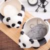 Mokylor Panda Shape Yarn Bowl, Knitting Wool Storage Basket Round with Holes, Ceramic Glossy Surface Exquisite Texture Keep Clean Knitting Bowl for Crochet Wool Balls(#1) view 3
