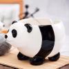 Mokylor Panda Shape Yarn Bowl, Knitting Wool Storage Basket Round with Holes, Ceramic Glossy Surface Exquisite Texture Keep Clean Knitting Bowl for Crochet Wool Balls(#1) view 4