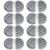 MABOZOO Chunky Yarn for Crocheting 8 Pack,Medium Grey Fluffy Jumbo Chenille Yarn,Soft Plush Yarn Bulky,Giant Thick Fuzzy Yarn for Hand Knitting or Arm Knitting (31.7 yds,8 oz Each Skein) view 1