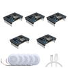XLW Voice Playback Module,16M Sound Board MP3 Music Player with Speaker,DC3.6-5.2V,USB Downloadable 10 IO Trigger Serial Port Control for Voice Prompts, Broadcast Device Factory, Xmas DIY-5 Pack+Horn view 1