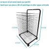 Art Drying Rack for Classroom Paint Drying Rack, Metal Art Drying Rack - Artwork Storage Display Rack, Back-to-Back Double-Sided Mobile Art Drying Rack, Mobile Solid Metal Artwork Storage Display Rack view 2