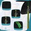 Endea Graduation Mixed Double Color Tassel with Black Bling Charm (Green/Antique Gold, 2027) view 3