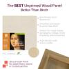 Ampersand Art Supply Unprimed Basswood Artist Panel, 1-1/2" Cradled Profile, 24"x36" view 2