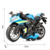 Scale Motorcycle Model Motorcycles Model 1/12 for Kawasaki Ninja Diecast Alloy Sound Light Collection Gift (Size : Green Retail Box) view 2