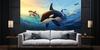 Diamond Painting Kits for Adults Orca Diamond Art Large Size (24x12Inch), 5D DIY Paint By Number Full Round Drill Diamond Paintings, Big Diamond Dots Gem Art for Wall Art Bedroom Home Decor,Y230 view 1