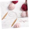 LALAFINA 2pcs Jumbo Circular Knitting Needles for Crafts Knitting Needles Sweater Tool Accessory Kit for Yarn Weaving view 4